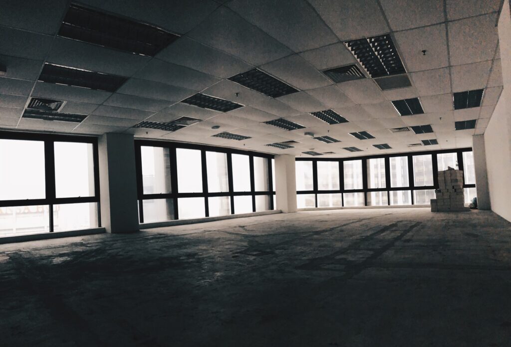 Unoccupied commercial properties